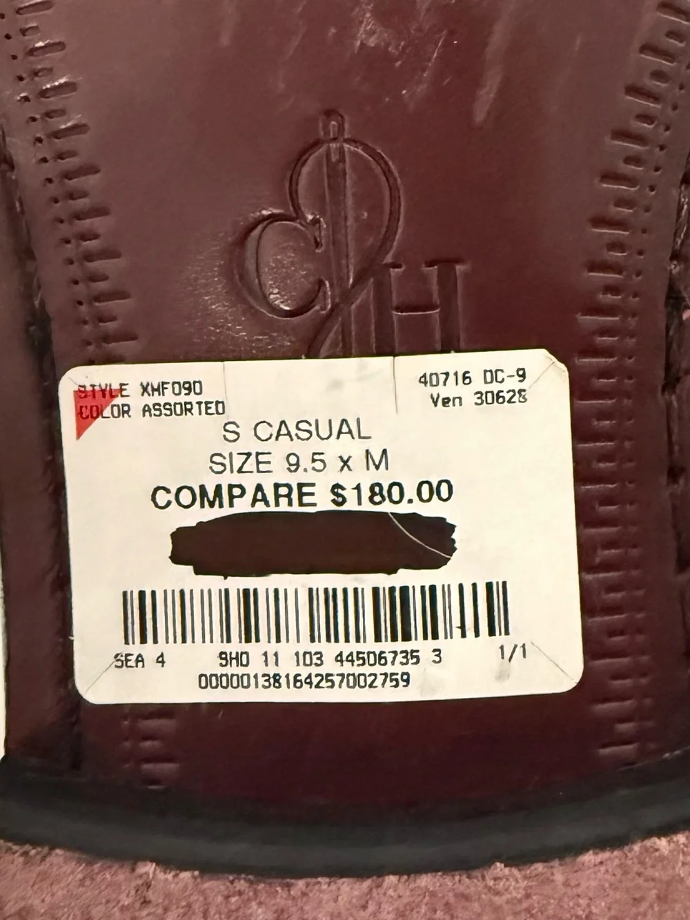 Men’s 9.5 Cole Haan Men's Dark Burgundy Tassel Leather Loafers